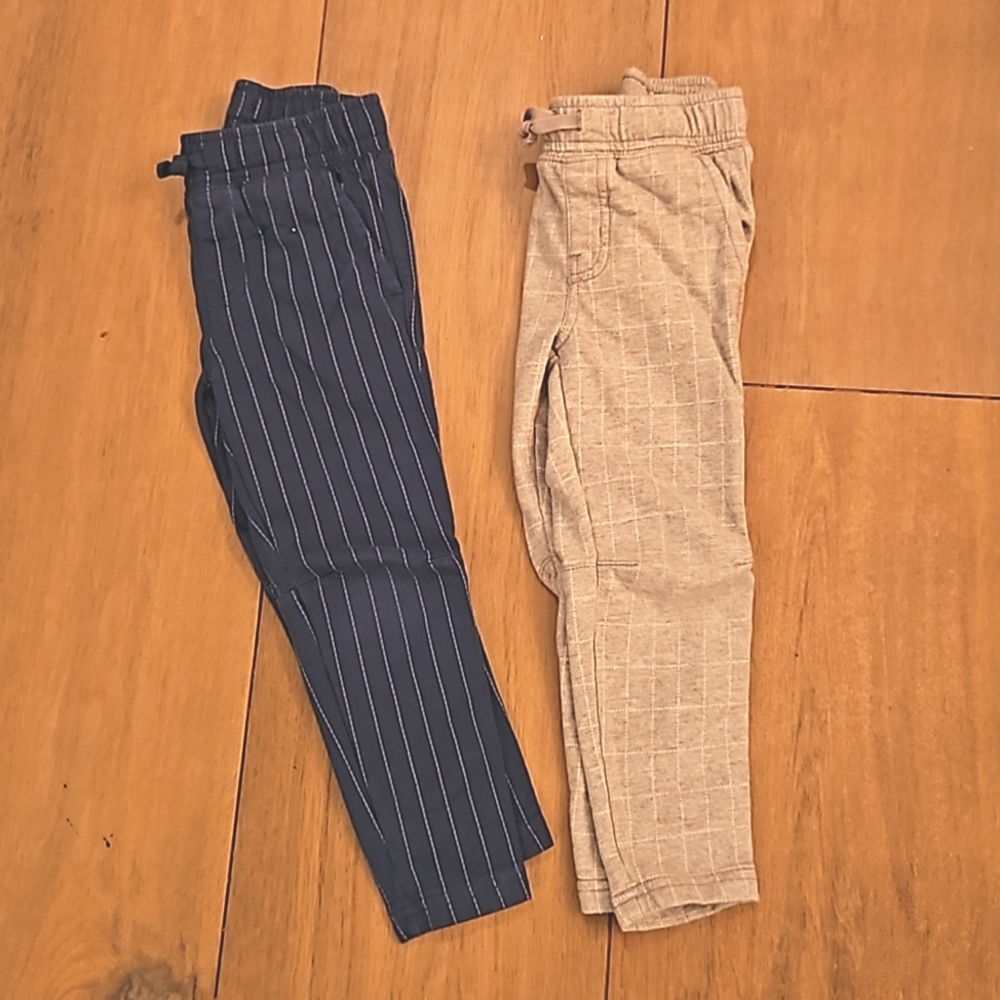 Tea Collection 2 pairs pants Size 4T 100% Cotton